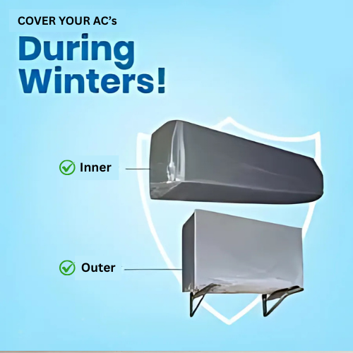 AC Cover Dust Proof & Waterproof | Durable Protection for Indoor & Outdoor Air Conditioner | Washable, Long-Lasting AC Dust Cover