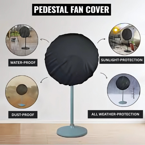 Pedestal Fan Cover Waterparoof – Premium Parachute Fabric – Dust & Weather Protection Top Cover
